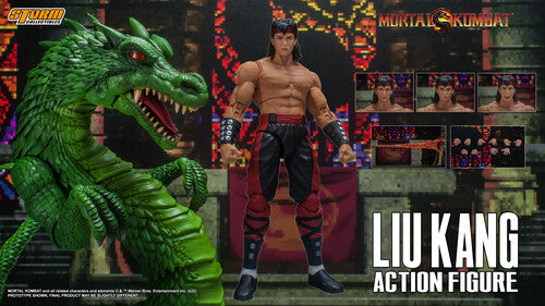 Storm Collectibles - Mortal Kombat - 1/12 Liu Kang Action Figure with Dragon