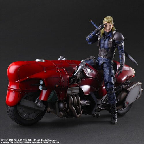 Square Enix - Final Fantasy VII Remake - Play Arts Kai - Roche W/Motorcycle Action Figure