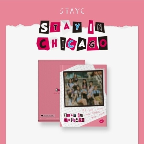 Stay In Chicago - Stayc 1st Photobook - 200pg Photobook w/6pc Postcard Set, 6pc Photocard Set + DVD/Region Free