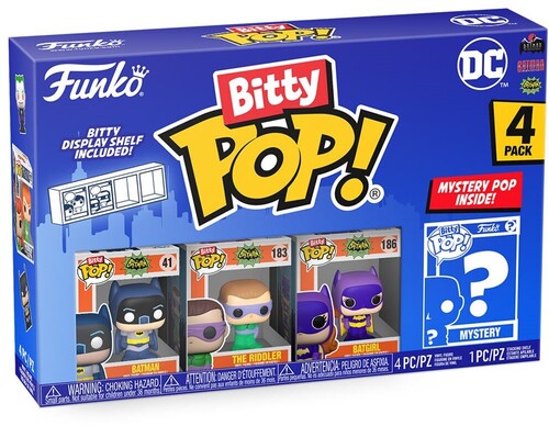 FUNKO BITTY POP!: DC - Batman 1966 4PK (Styles may Vary)