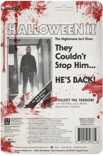 Super7 - Halloween 2 ReAction Wave 1 - Michael Myers (Blood Splatter WHOLESALE EXCLUSIVE)