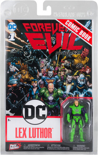 DC Direct - Forever Evil - Page Punchers - 3" Lex Luthor Figure with Comic (Green Power Suit)