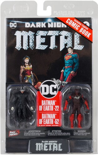 DC Direct - Dark Knights Metal #1 - Page Punchers - Batman who Laughs & Red Death Figure 2-Pack with Comic