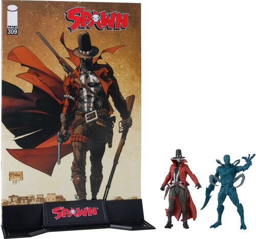 McFarlane - Spawn #309B - Page Punchers - 3" Gunslinger & Auger Figures with Comic 2-Pack