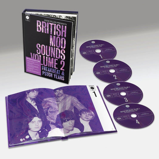 Various Artists - Eddie Piller Presents British Mod Sounds Of The 1960s Volume 2: The Freakbeat & Psych Years / Various - 4CD Boxset (CD)