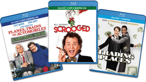 Scrooged/Planes, Trains And Automobiles/Trading Places - Holiday 3 pack Bundle (Blu-ray)