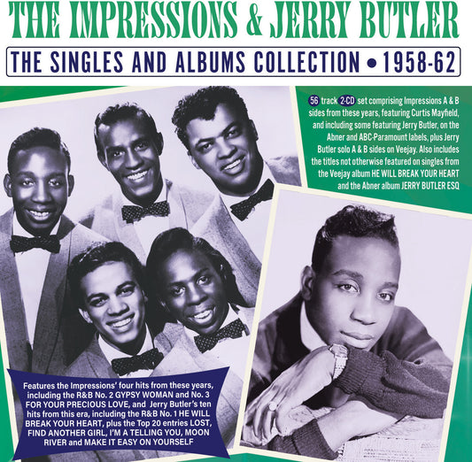 The Impressions & Jerry Butler - The Singles And Albums Collection 1958-62 (CD)