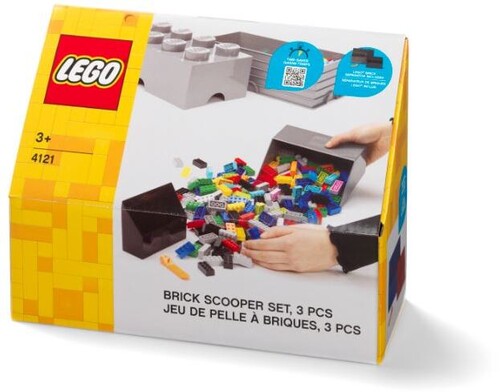 LEGO Brick Scooper Set, 2 Pieces, Grey