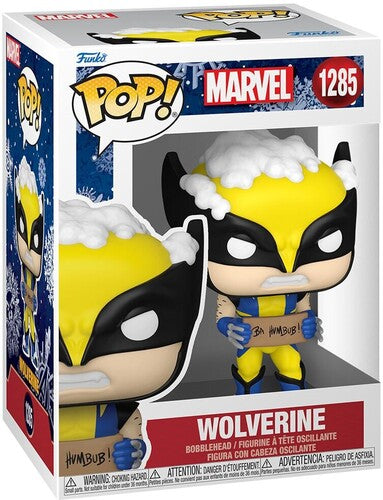 FUNKO POP! MARVEL: Holiday - Wolverine with Sign