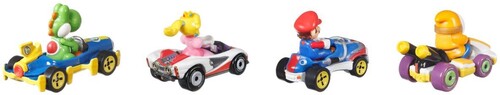 Mattel - Hot Wheels Mario Kart Die-Cast 4-Pack #1 (Nintendo)