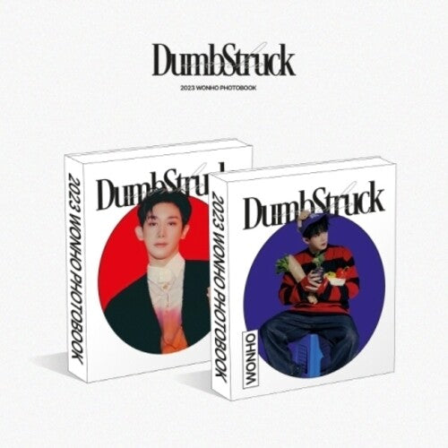 Dumbstruck - Red Version - 2023 Wonho 200pg Photobook - incl. ID Photo & Holder, 7pc Photocard Set + Mini L Holder