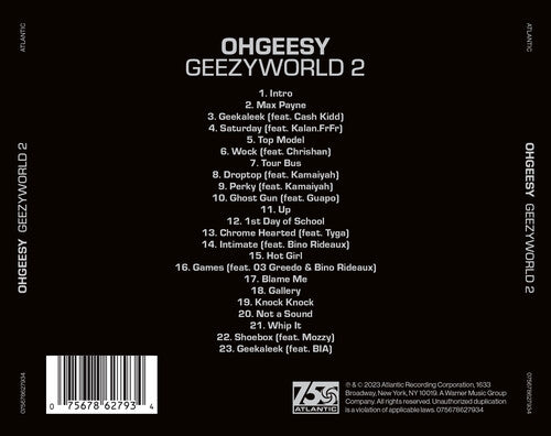 Ohgeesy - Geezyyworld 2 (CD)