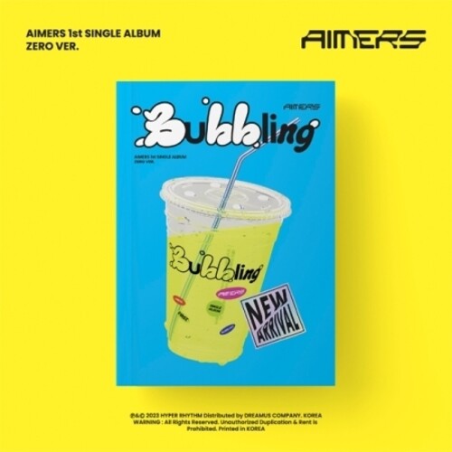 Aimers - 1st Single [Bubbling] (Zero Ver.) - Photo Book, CD-R, Lyrics Post Card, Sticker, Photo Card, Unit Photo Card, Photo Card Envelope, Free Drink Coupon, Mini Poster (CD)