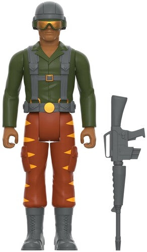 Super7 - G.I. Joe - ReAction Figures Wv 6 - Tiger Force Greenshirt Goggles Down (Brown)