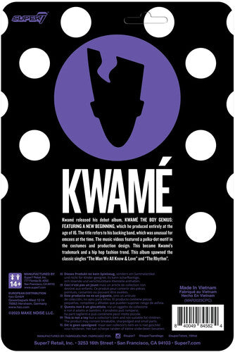 Super7 - Kwame - ReAction - Kwame (Black/White Polka Dot)