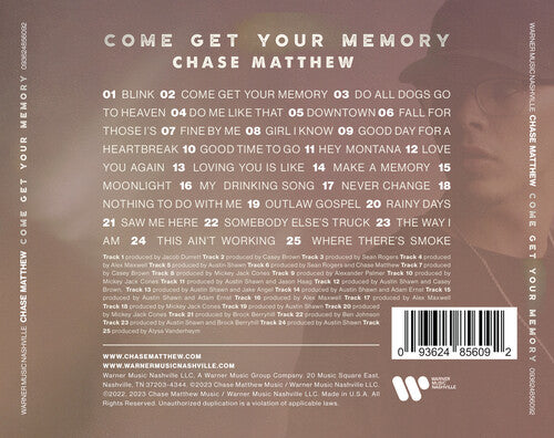 Chase Matthew - Come Get Your Memory (CD)