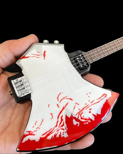 Gene Simmons Kiss Signature BLOOD AXE Mini Bass Guitar Replica Collectible