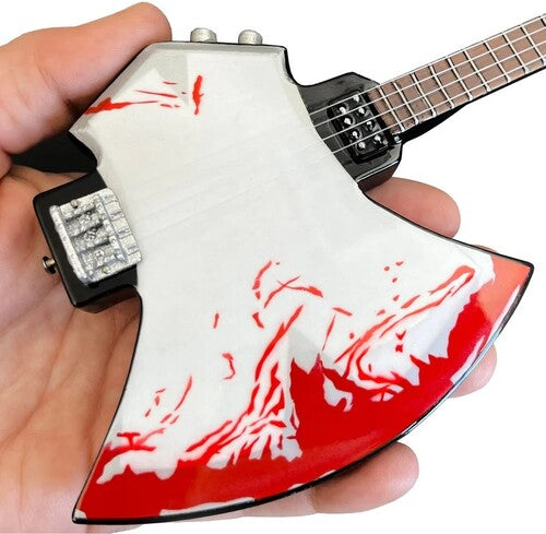 Gene Simmons Kiss Signature BLOOD AXE Mini Bass Guitar Replica Collectible