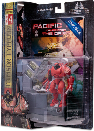 McFarlane - Pacific Rim - 4" Crimson Typhoon (Jaeger) Figure Playset & Comic