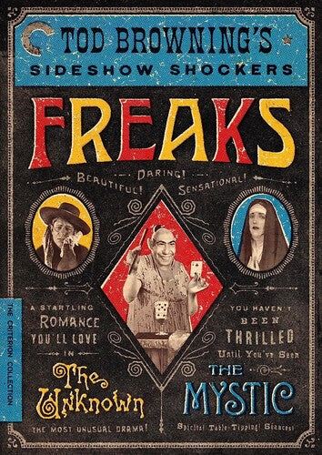 Tod Browning's Sideshow Shockers: Freaks / The Unknown / The Mystic (Criterion Collection) (DVD)