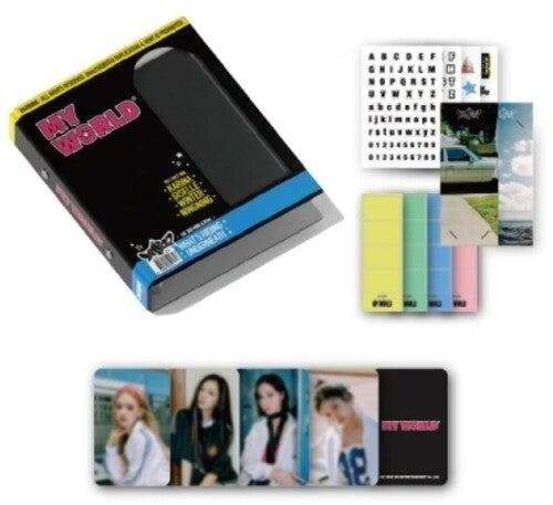 Memory Collect Book_My Wolrd - Karina Version - incl. 4pc Artwork Sticker Set, 4pc Frame Sticker, 2 Photo Holders + Photocard