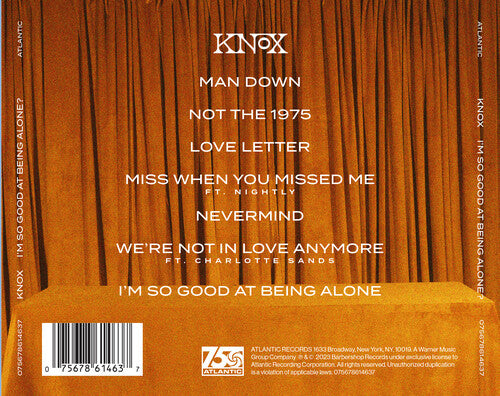 Knox - 'I'm So Good At Being Alone? (CD)