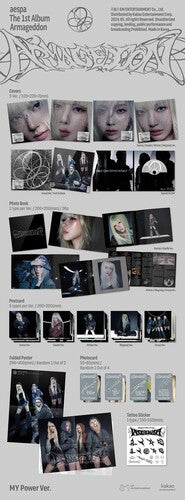 Aespa - Armageddon - My Power Version - Random Cover - incl. Photobook, Tattoo Sticker, Folded Poster, Postcard + Photocard (CD)