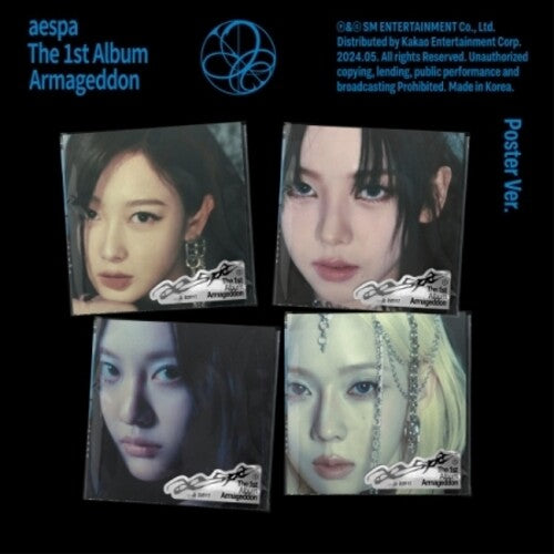 Aespa - Armageddon - Poster Version - Random Cover - incl. Postcard, Sticker, Folded Poster, Photocard (CD)