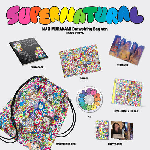 Newjeans - NewJeans 'Supernatural' NJ X MURAKAMI (Drawstring Bag ver.) (CD)