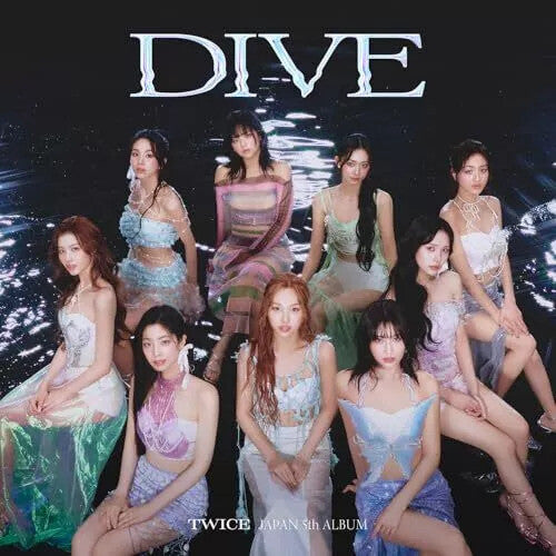 TWICE - Dive - Version B - incl. 20pg Booklet, Tattoo Sticker, 4-Cut Photo, Transparent Trading Card + 3 Trading Cards (CD)