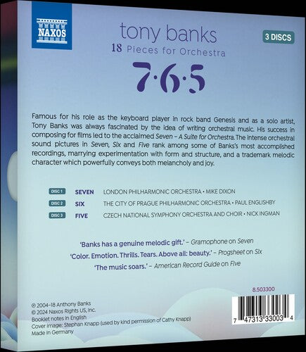 Tony Banks - Banks: 18 Pieces for Orchestra - 7 • 6 • 5 (CD)