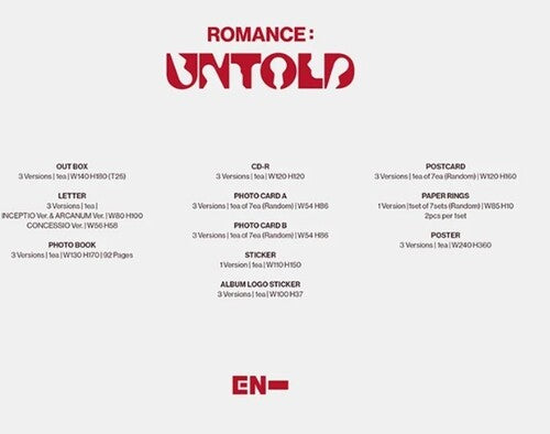 ENHYPEN - Romance : Untold [Arcanum Ver.] (CD)