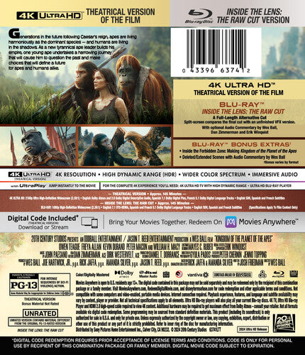Kingdom Of The Planet Of The Apes (4K Ultra HD)