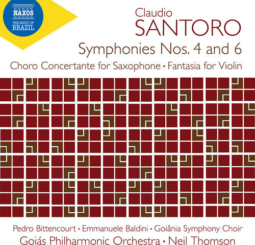 Emmanuele Baldini - Santoro: Symphony No. 4 & 6; Choro Concertante for Saxophone; Fantasia for Violin & Orchestra (CD)