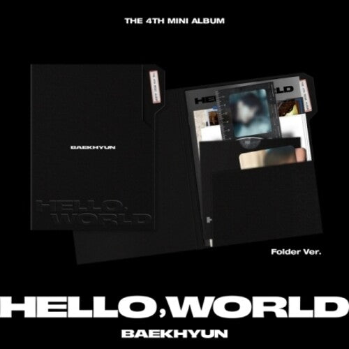 Baekhyun - Hello, World - Folder Version - incl. 24pg Photobook, Lyrics Paper, Sketch Photo, Film Marker, Handwritten Letter + 2 Photocards (CD)