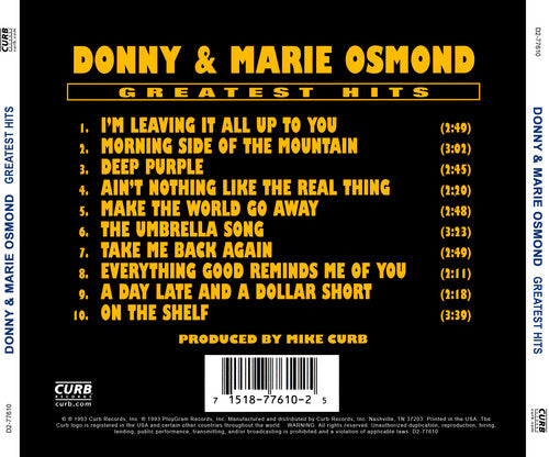 Donny Osmond - Best of Donny & Marie Osmond (CD)