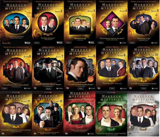 Murdoch Mysteries Ultimate Collection Seasons 1-13 + Movies (DVD)