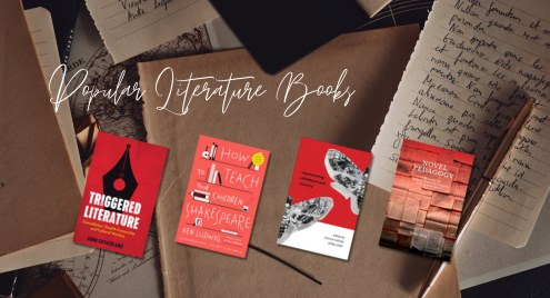 Literature education books for middle school, high school, and college students