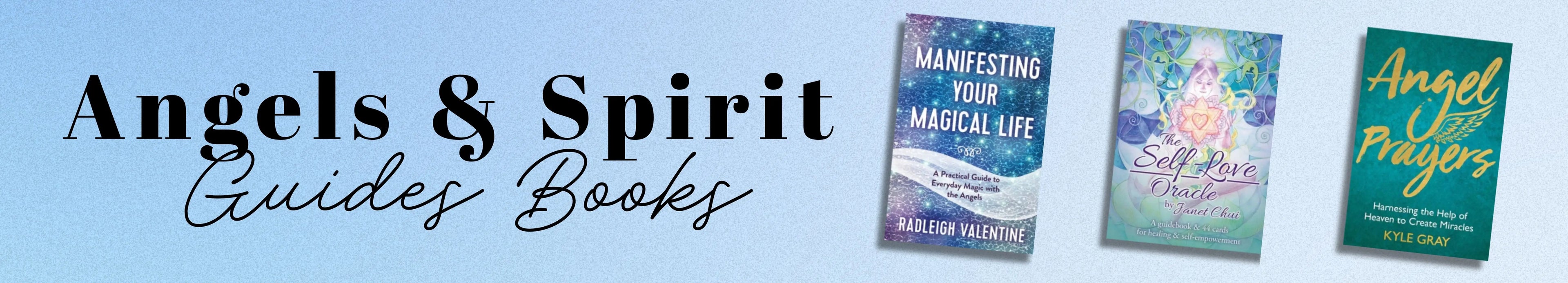 Collection of books about angels and spirit guides