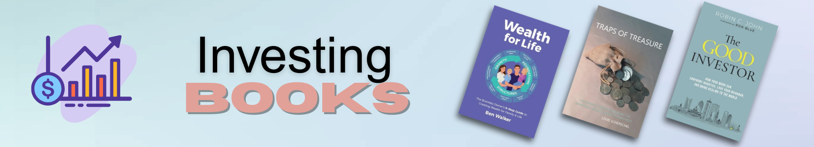 Collection of books about investing and financial advices