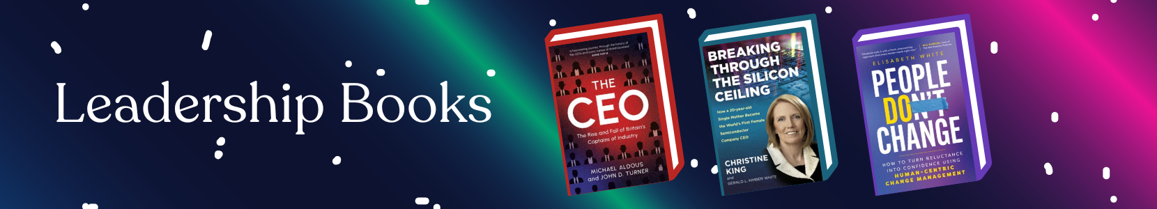 Collection of leadership books