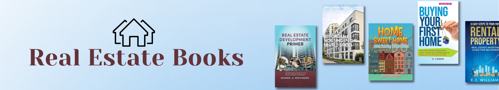 Collection of real estate books