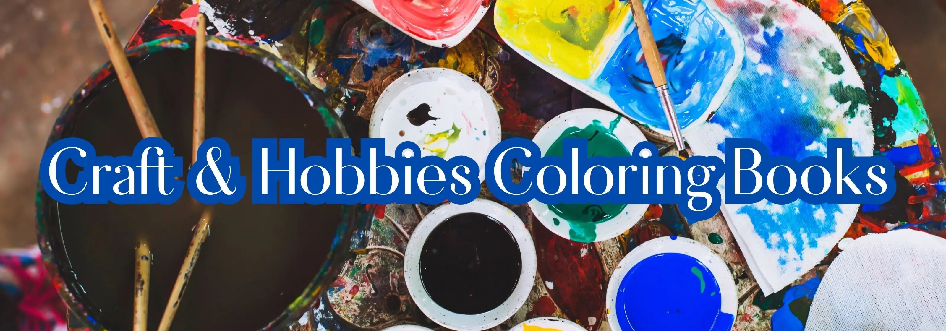Collection of crafts and hobbies coloring books