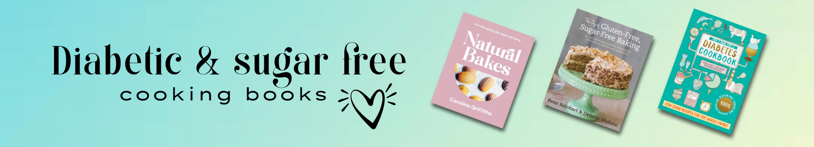 A collection of cookbooks focused on low-sugar and diabetic-friendly recipes