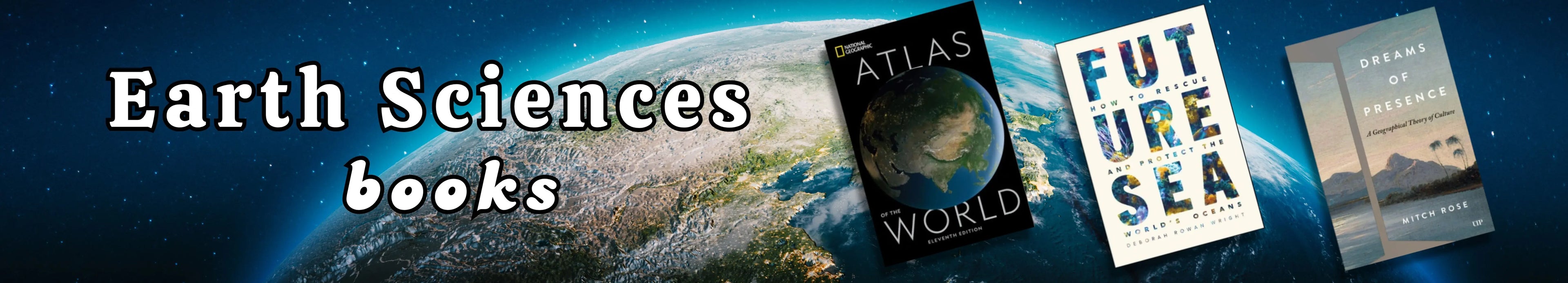 Collection of earth science books