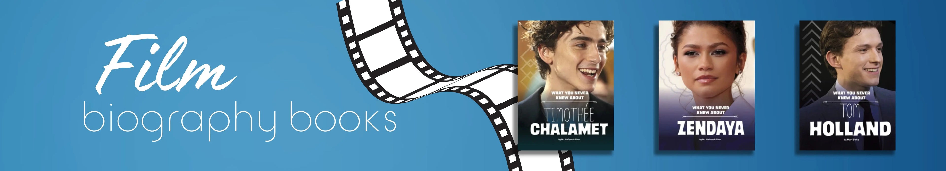 Collection of books about stars from the movie industry