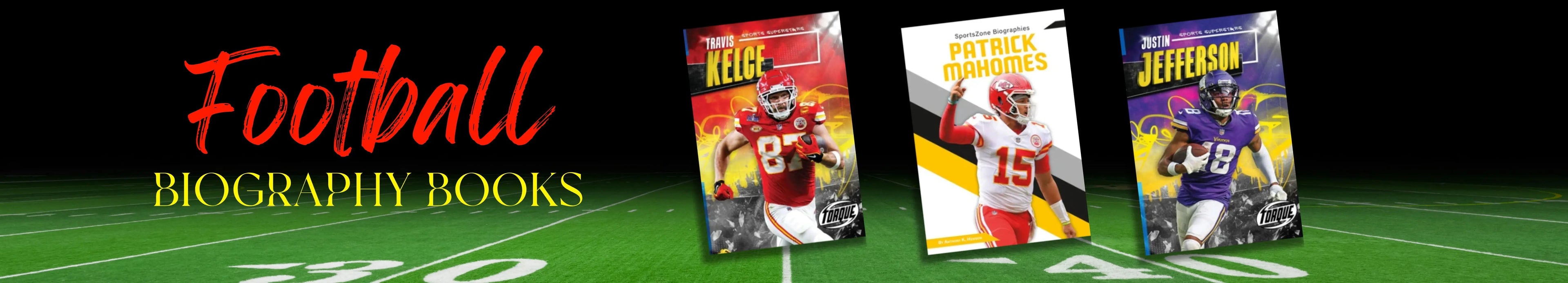 Collection of football biography books