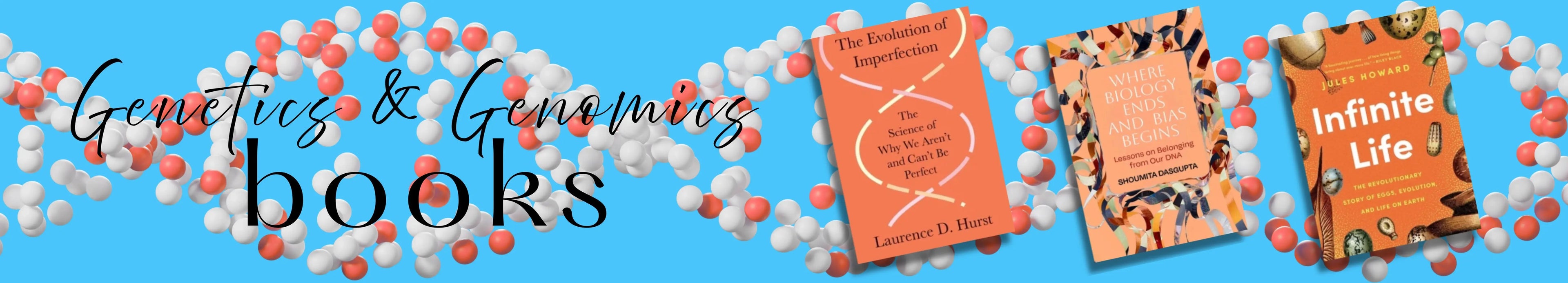 Collection of books about genetics and genomics