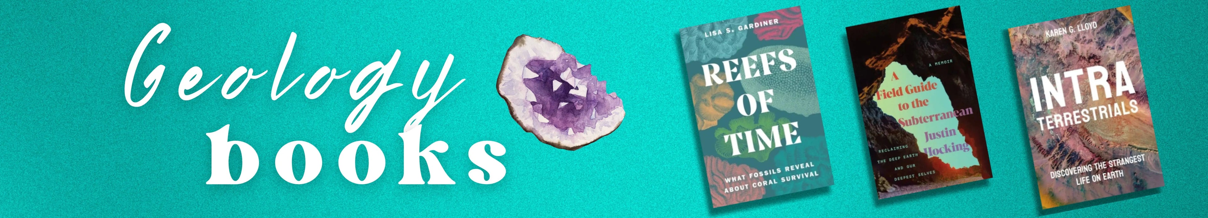 Collection of geology books