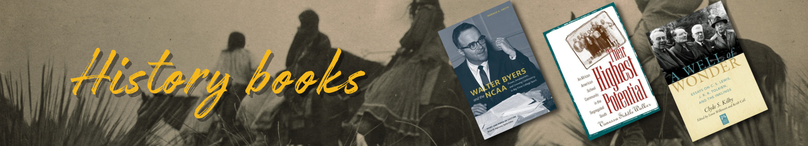 A collection of history books designed for students and classrooms